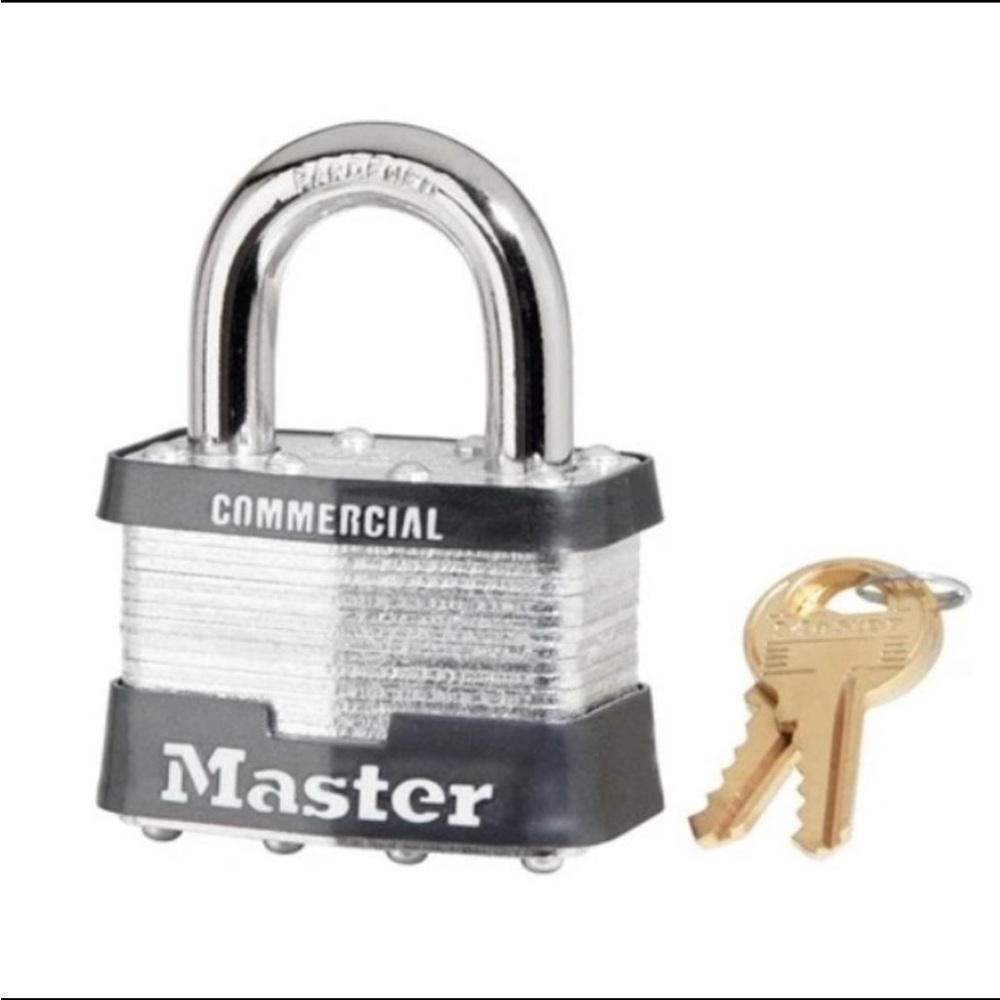 Master Lock 1KA-2006 1-3/4" Wide Keyed Alike Commercial Grade Padlock